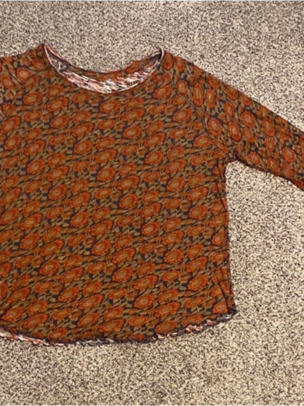NATURAL LIFE FLORAL LILY COTTON TOP